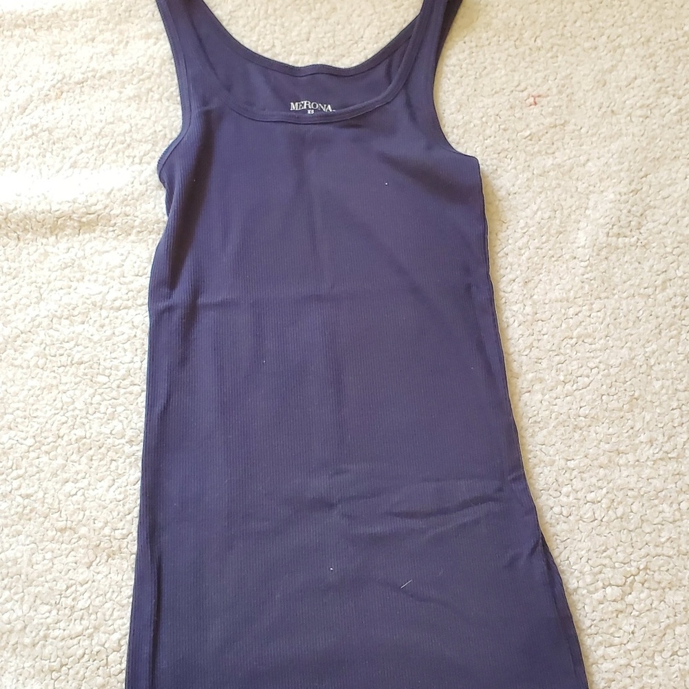 Navy blue basic tank